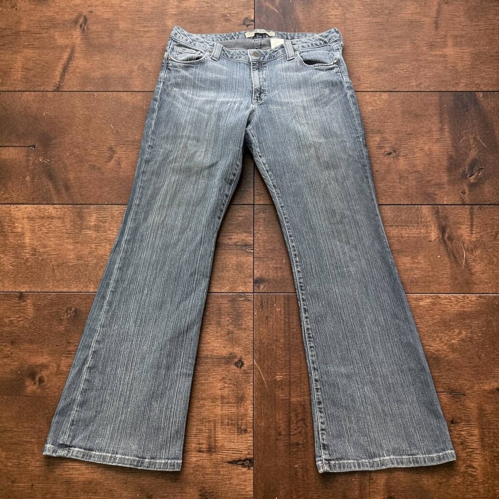 Vintage USA Gap Curvy Flare Jeans Womens 16R Medium Wash Stretch Denim 36x32